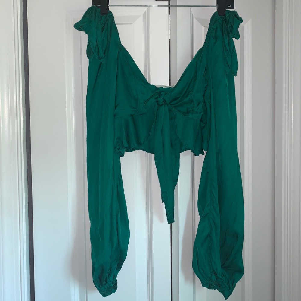 Green tularosa top